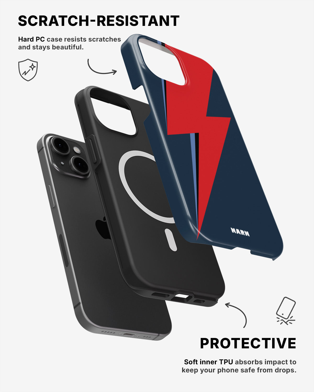 iPhone 13 Mini Tough Case – Blue Bowie - View 2