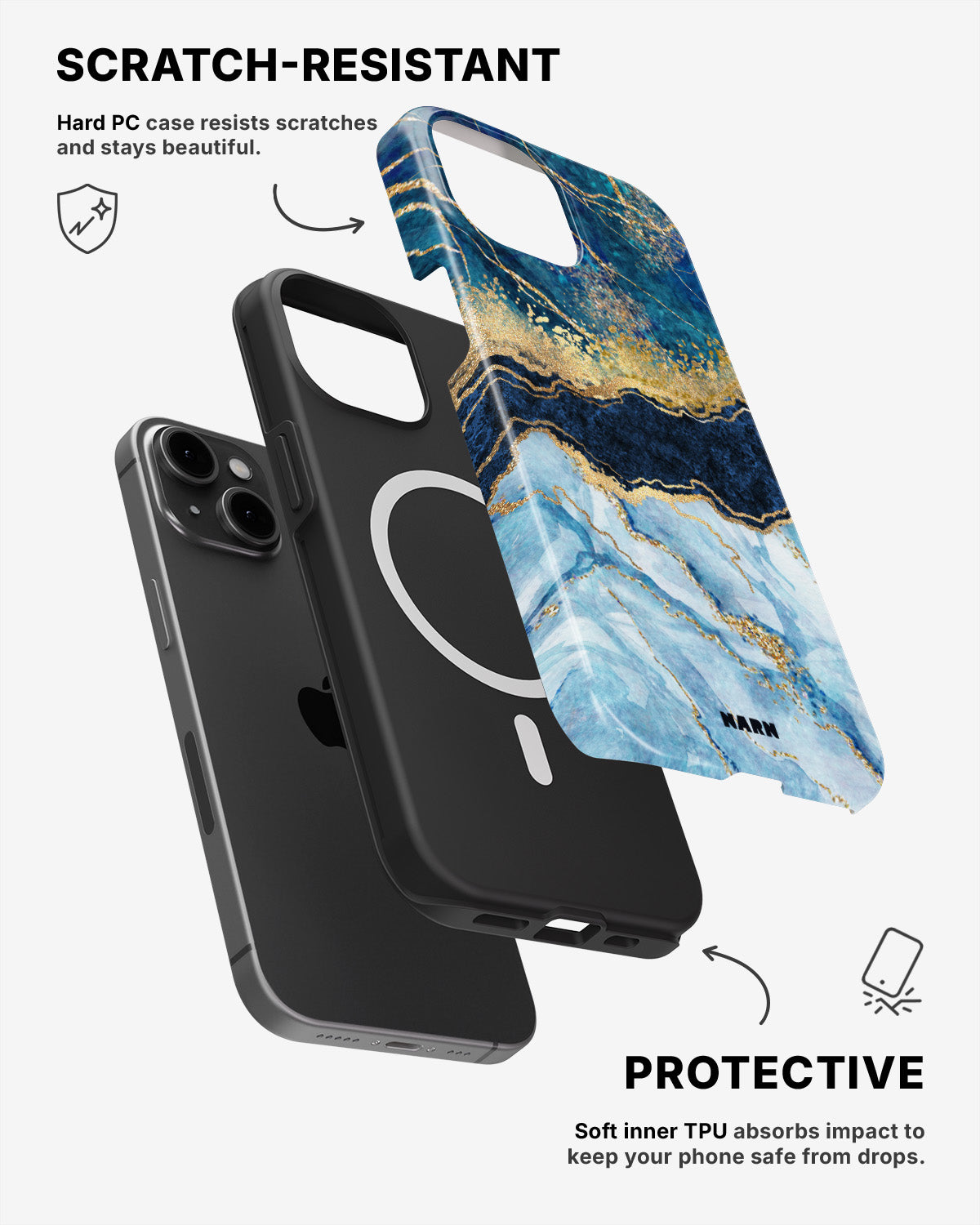 iPhone 13 Mini Tough Case – Blue Dream - View 2