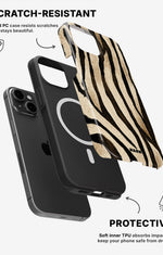 iPhone 13 Mini Tough Case – Wild Zebra - View 2