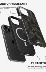 iPhone 13 Mini Tough Case – Jungle Green Camo - View 2