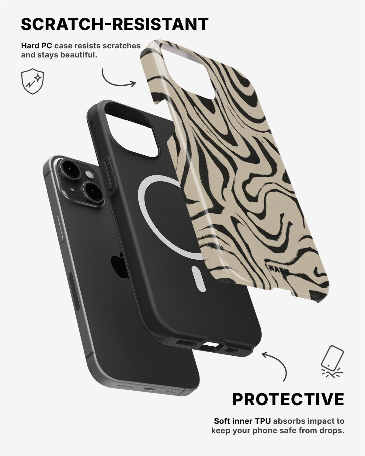 iPhone 13 Mini Tough Case – Sand Drift - View 2