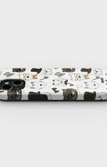 iPhone 13 Mini Tough Case – Cartoon Cats - View 3