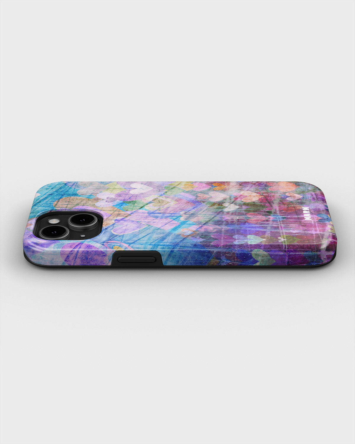 iPhone 13 Mini Tough Case – Purple Hearts - View 3