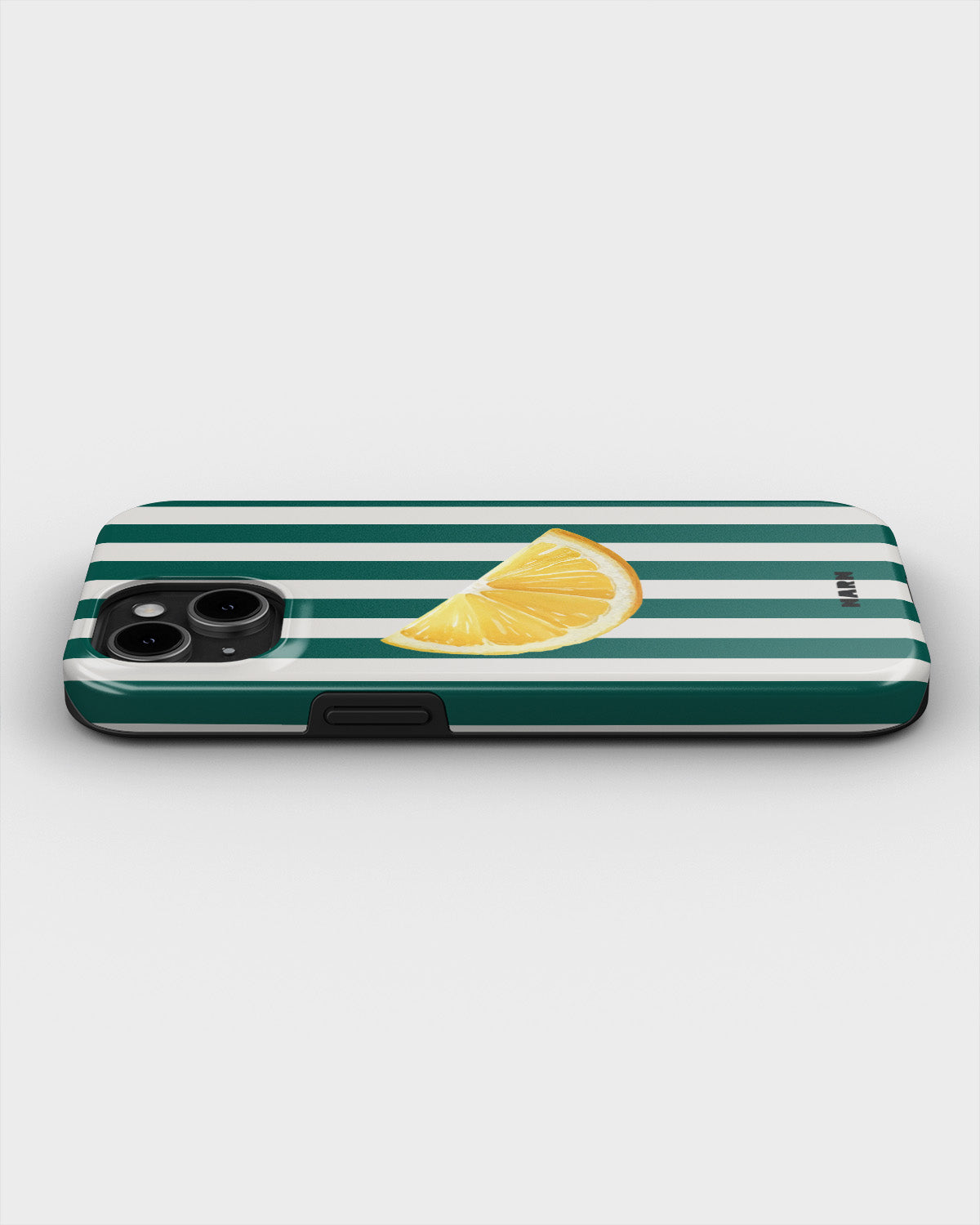 iPhone 13 Mini Tough Case – Lemon Stripes - View 3