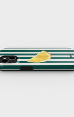 iPhone 13 Mini Tough Case – Lemon Stripes - View 3