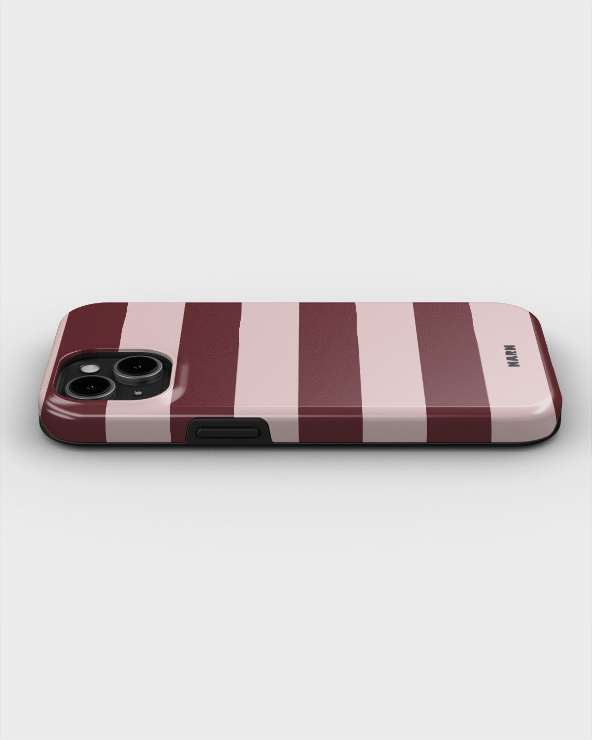 iPhone 13 Mini Tough Case – Cranberry Stripe - View 3