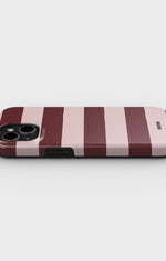 iPhone 13 Mini Tough Case – Cranberry Stripe - View 3