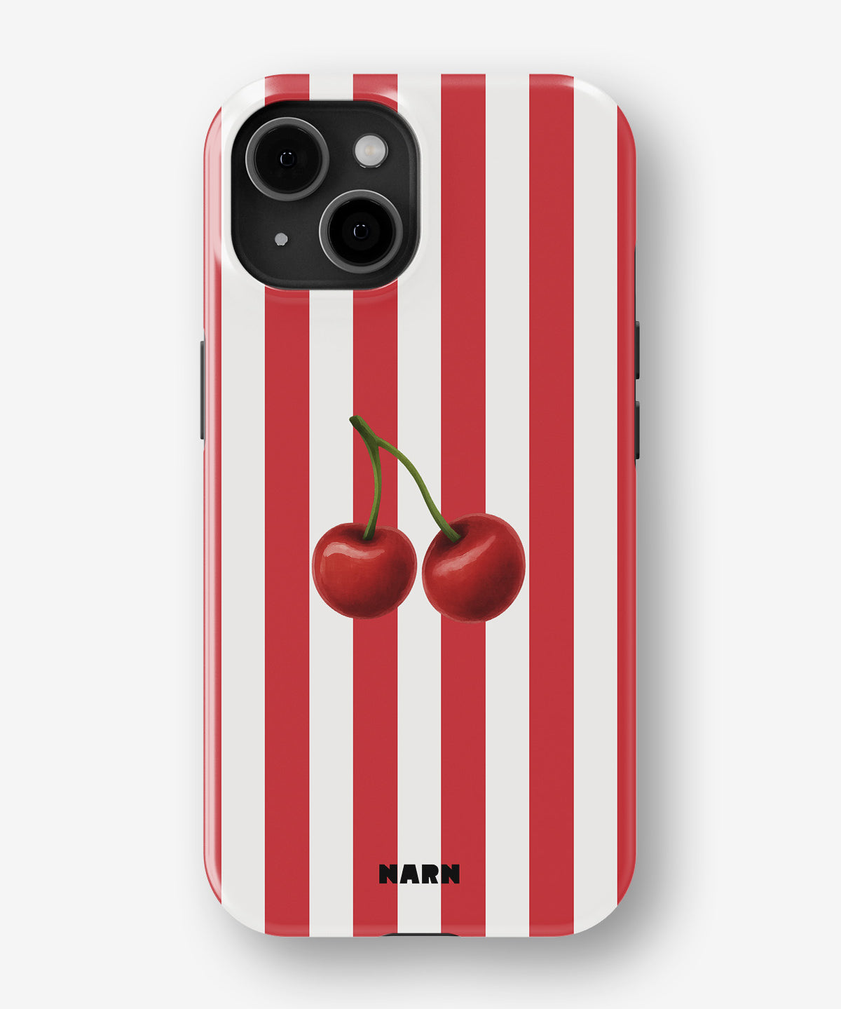 iPhone 14 Tough Case – Cherry Stripes - View 1