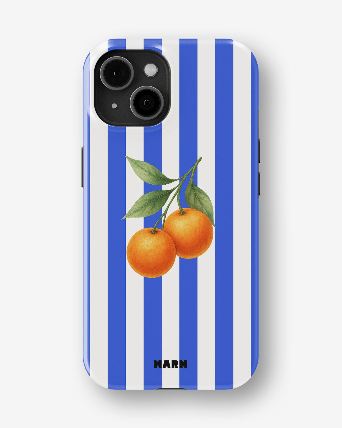 iPhone 14 Tough Case – Orange Stripes - View 1