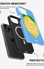 iPhone 14 Tough Case – Lemon Quote - View 2