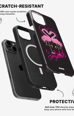 iPhone 14 Tough Case – Beach Flamingo - View 2