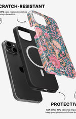 iPhone 14 Tough Case – Fantasy Flowers - View 2
