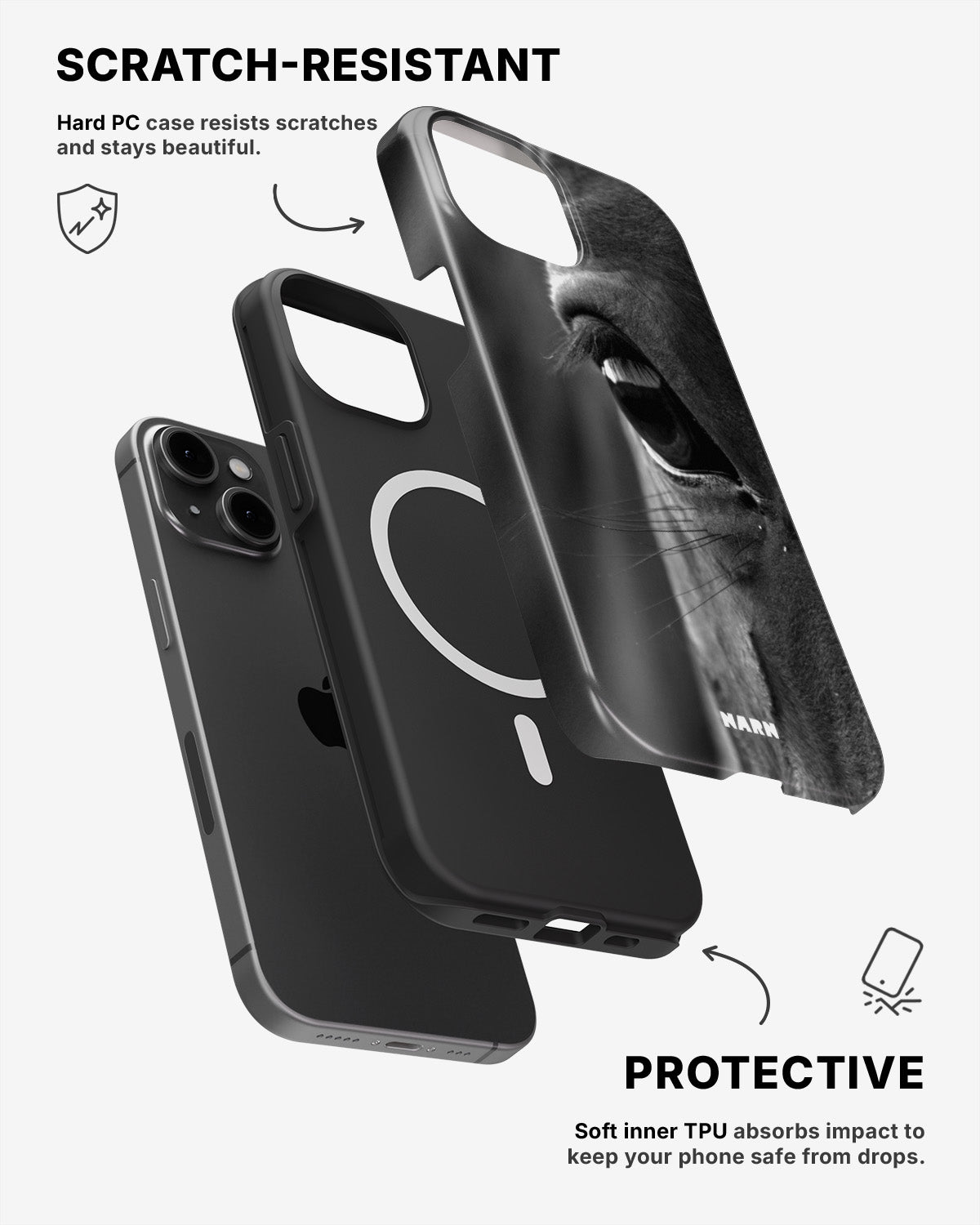 iPhone 14 Tough Case – Horse Soul - View 2