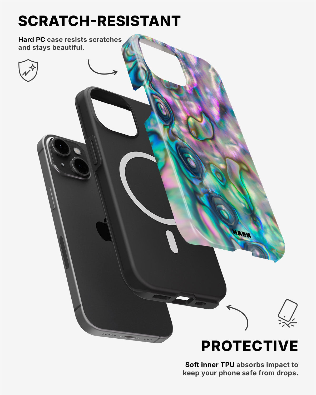iPhone 14 Tough Case – Seashell - View 2