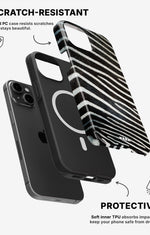 iPhone 14 Tough Case – Zebra Stripe - View 2