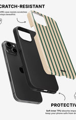 iPhone 14 Tough Case – Evergreen Stripe - View 2