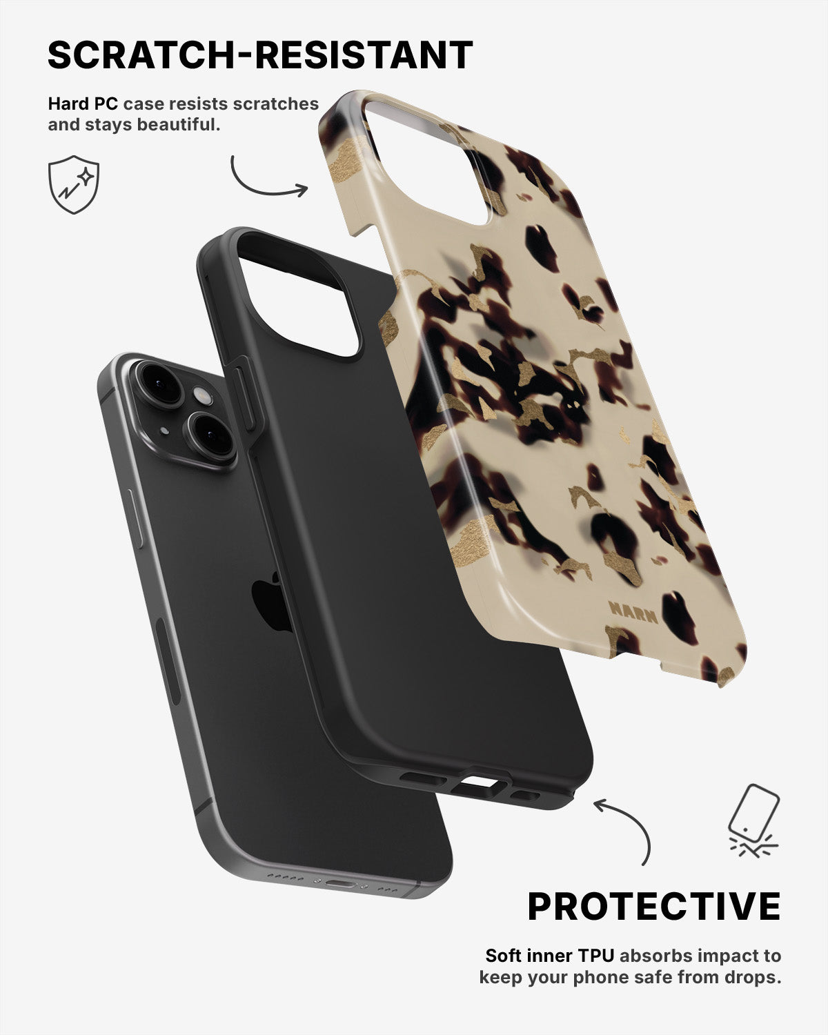 iPhone 14 Tough Case – Golden Tortoise - View 2