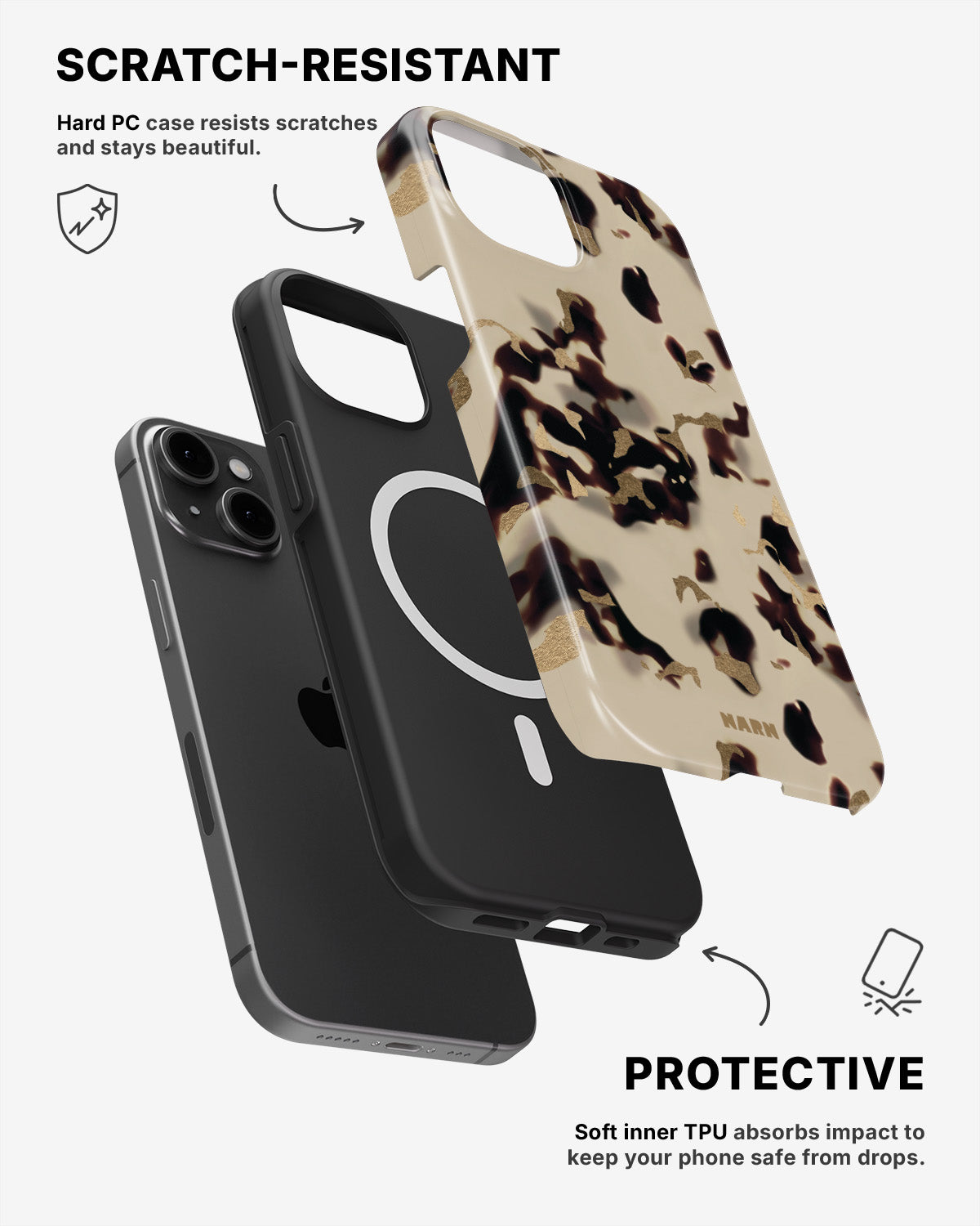 iPhone 14 Tough Case – Golden Tortoise - View 2