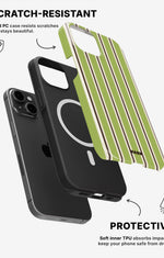 iPhone 14 Tough Case – Matcha Lines - View 2