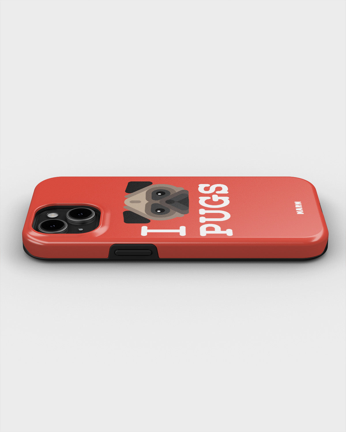 iPhone 14 Tough Case – I Love Pugs - View 3
