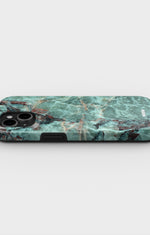 iPhone 14 Tough Case – Green Marble - View 3