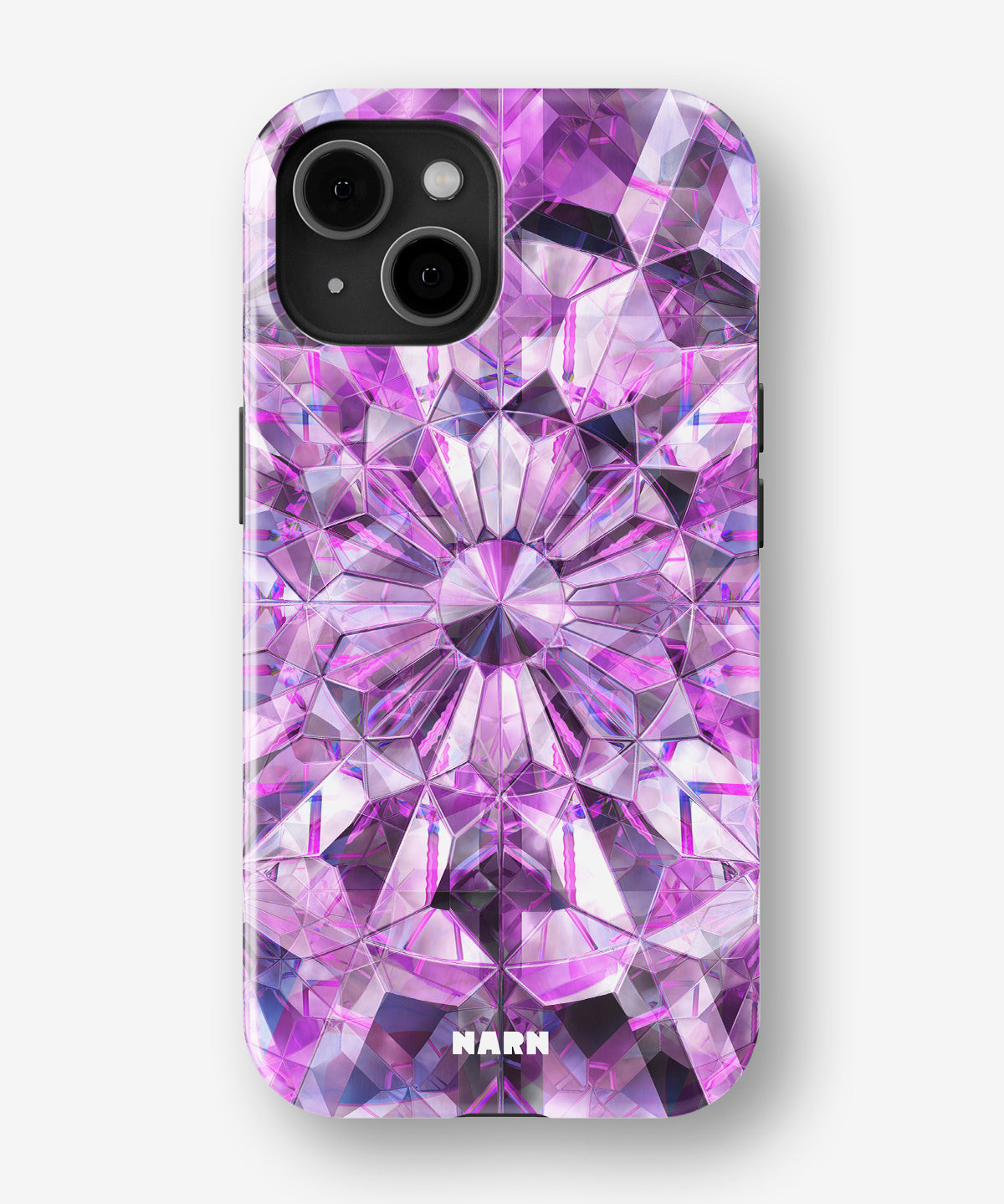 iPhone 15 Tough Case – Lavender Crystals - View 1