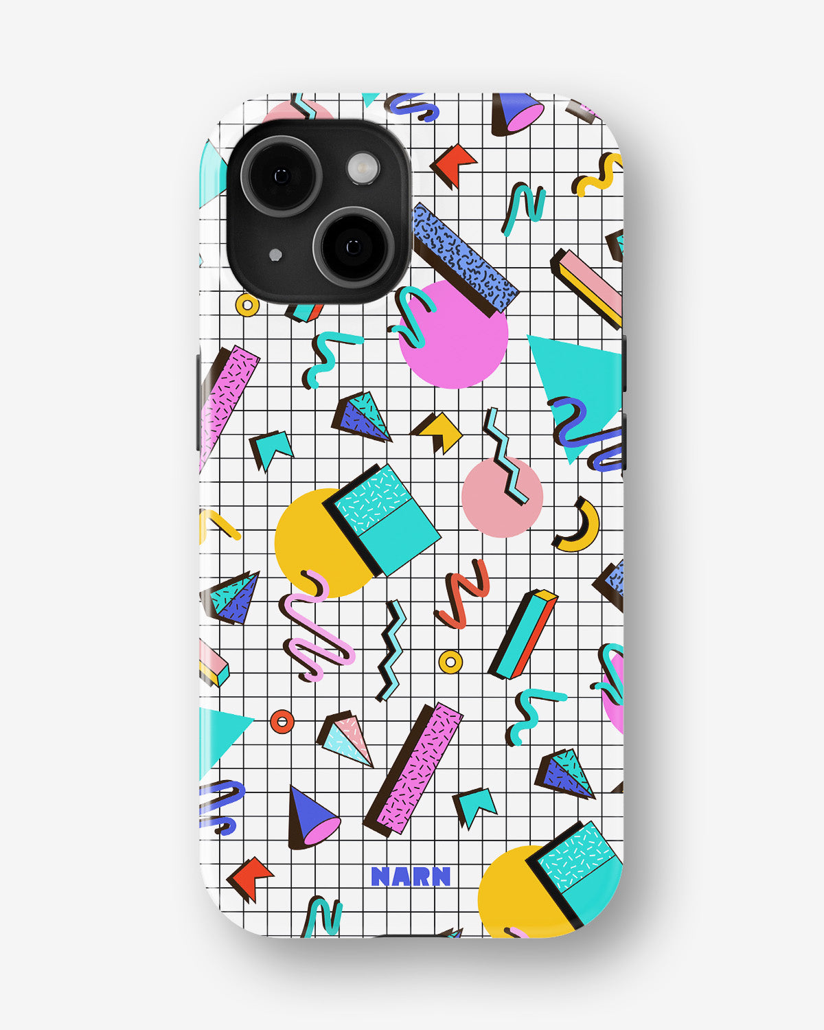 iPhone 15 Tough Case – 80s Memphis - View 1