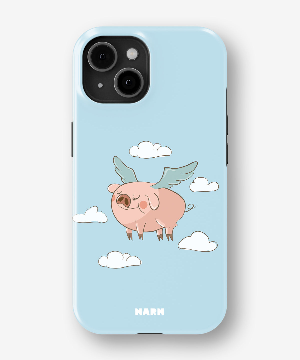iPhone 15 Tough Case – Dreamy Pig - View 1