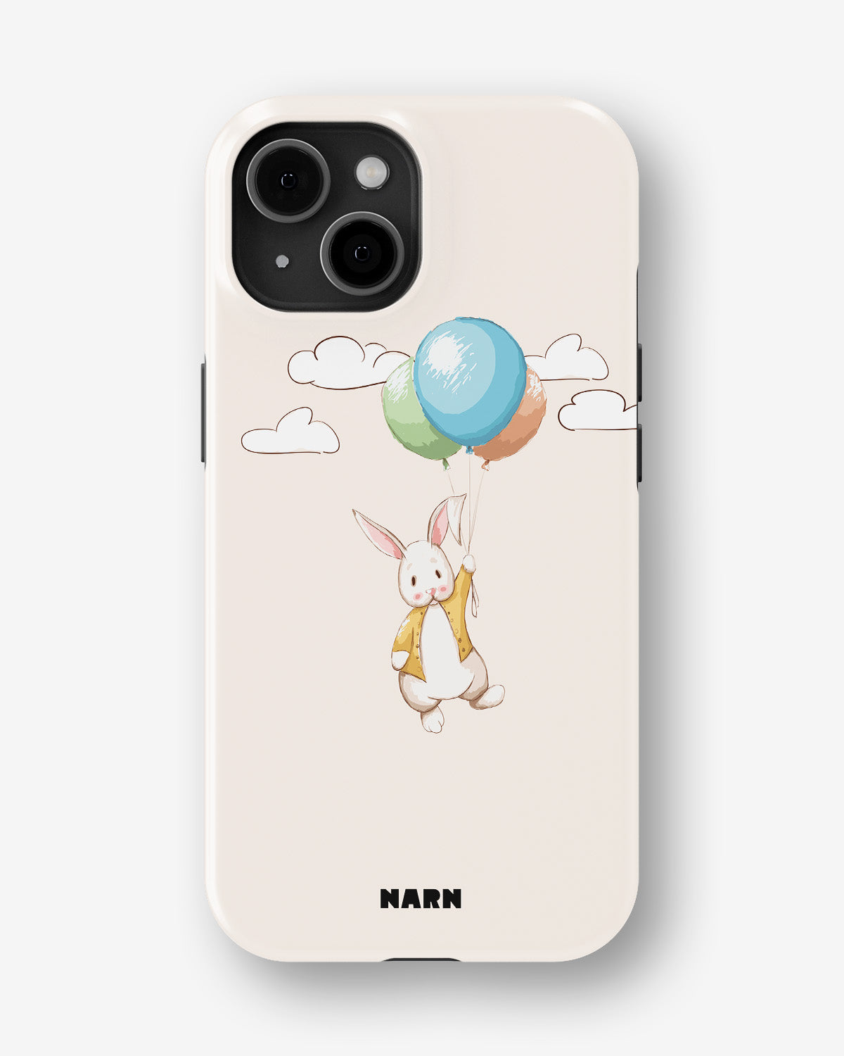 iPhone 15 Tough Case – Flying Rabbit - View 1