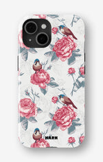 iPhone 15 Tough Case – Birds Among Roses - View 1