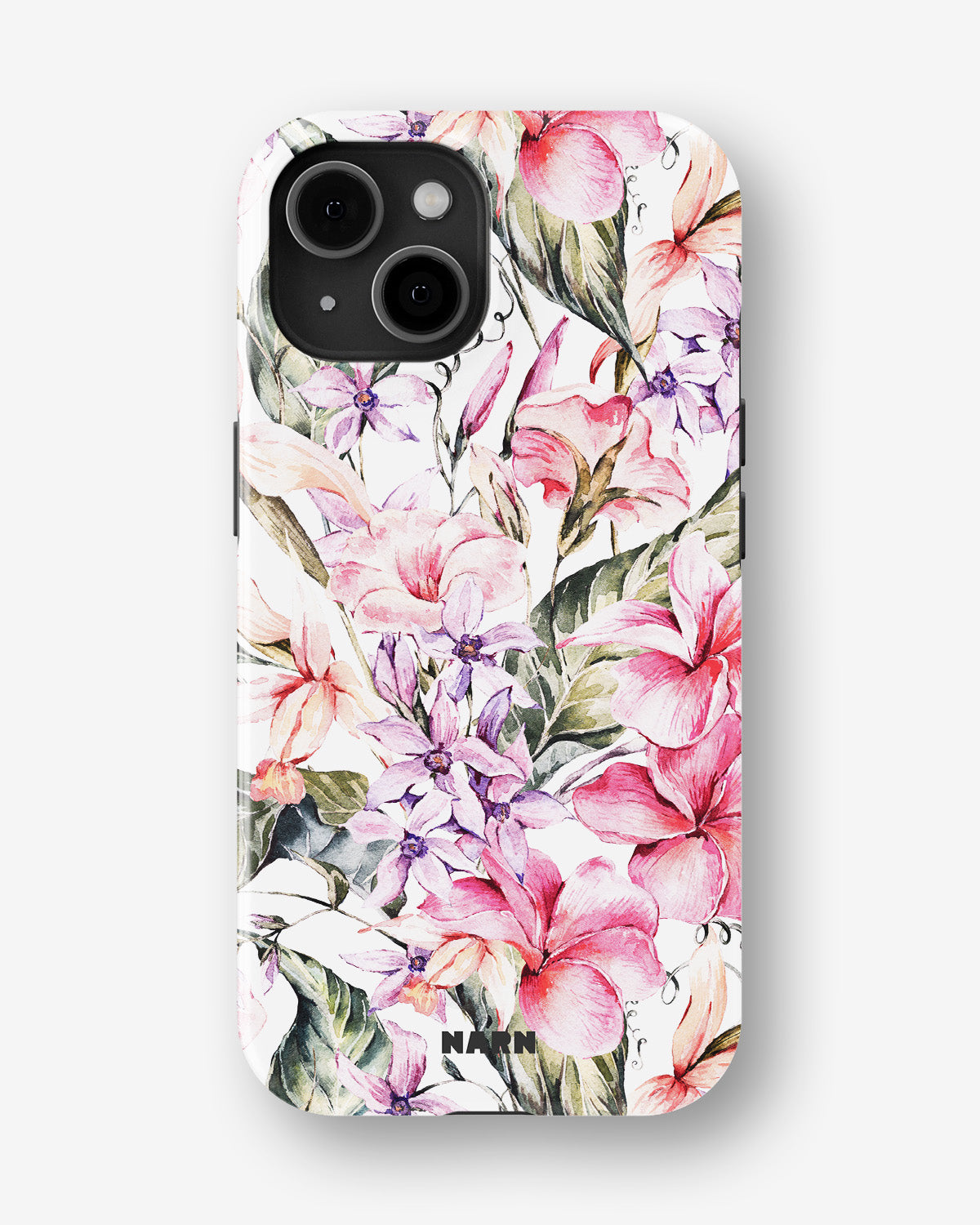 iPhone 15 Tough Case – Watercolor Flowers - View 1