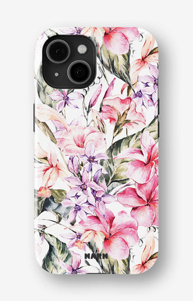 iPhone 15 Tough Case – Watercolor Flowers - View 1