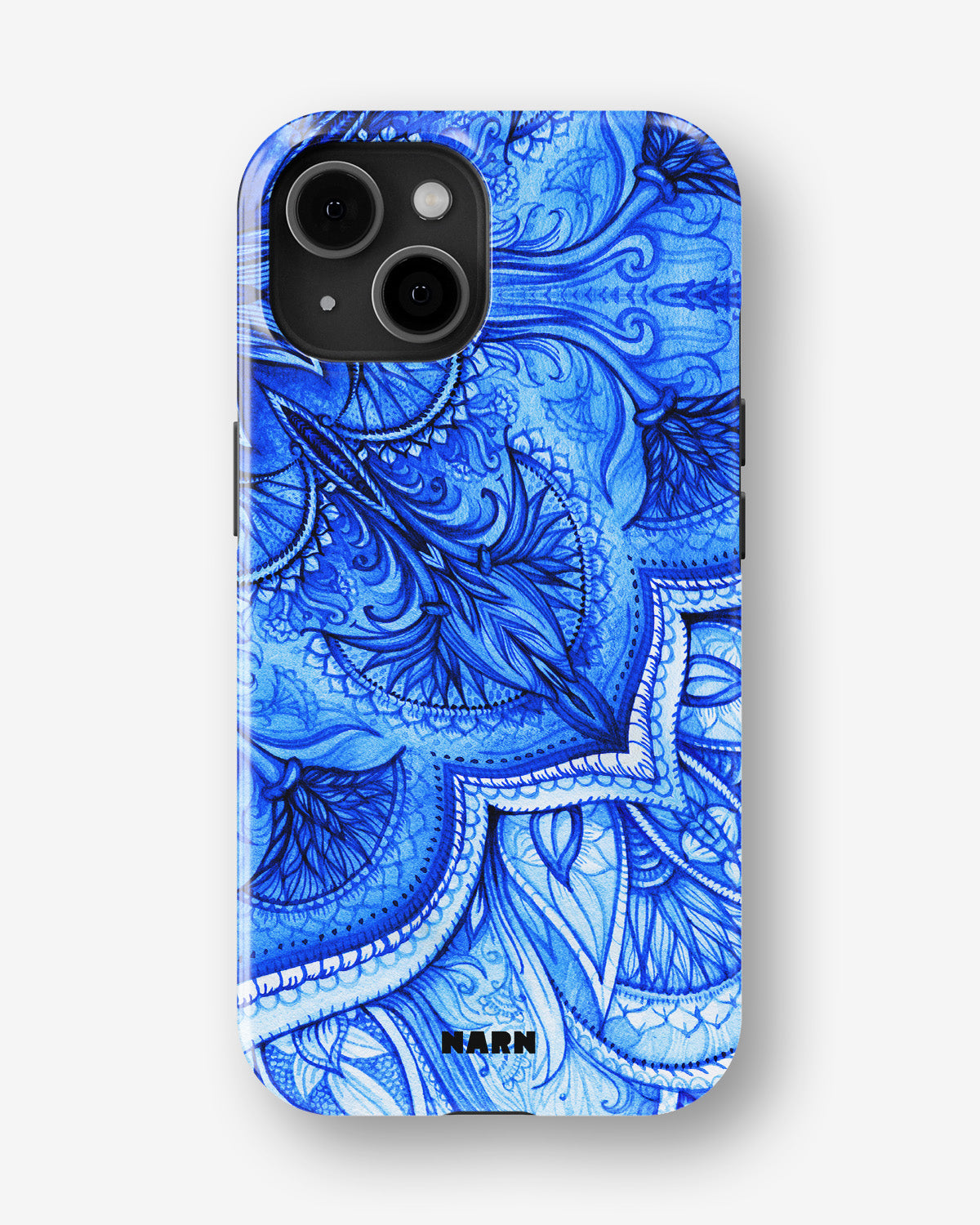 iPhone 15 Tough Case – Blue Vintage - View 1