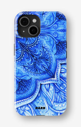 iPhone 15 Tough Case – Blue Vintage - View 1