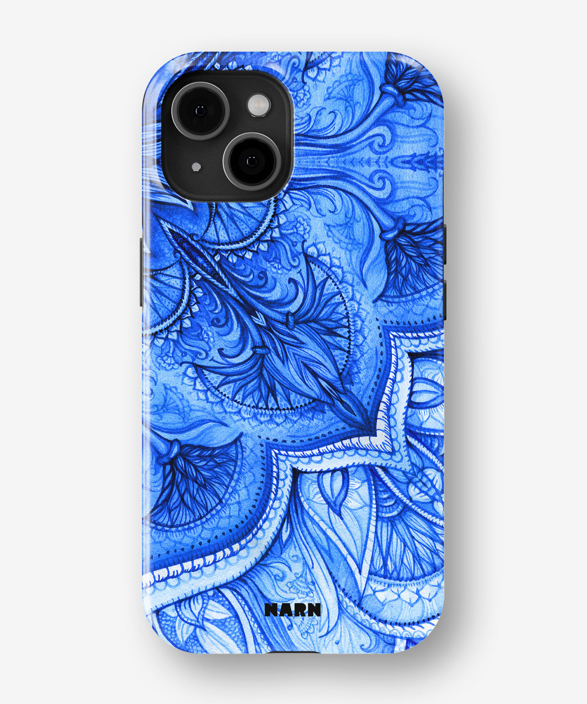 iPhone 15 Tough Case – Blue Vintage - View 1