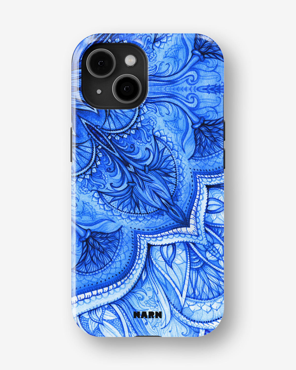 iPhone 15 Tough Case – Blue Vintage - View 1