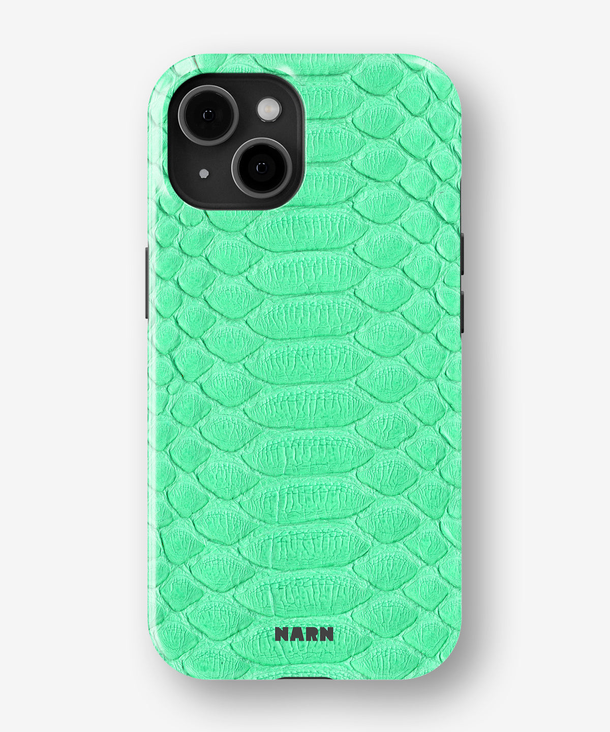 iPhone 15 Tough Case – Turquoise Snake - View 1