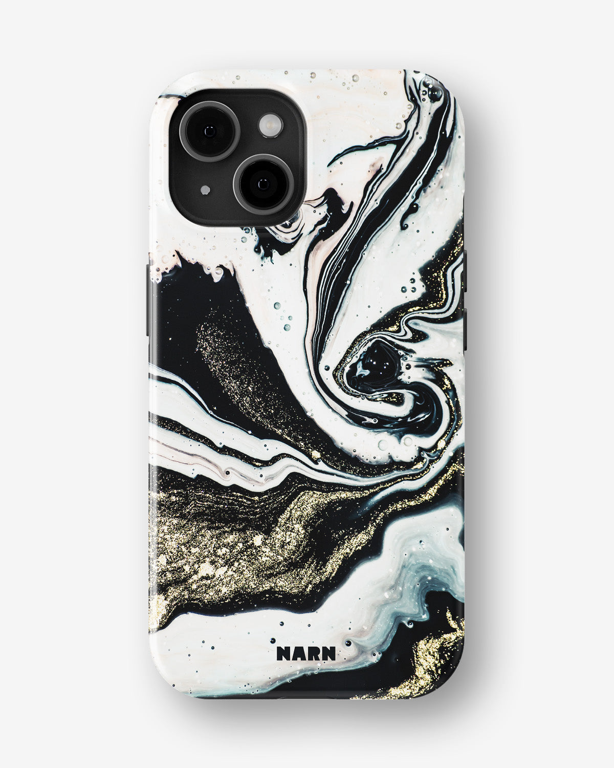 iPhone 15 Tough Case – Golden Swirl - View 1