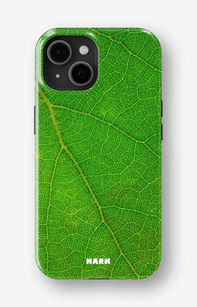 iPhone 15 Tough Case – Green Leafy - View 1