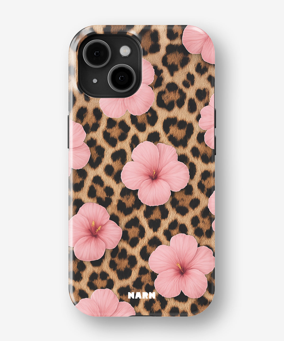 iPhone 15 Tough Case – Leopard Flower - View 1