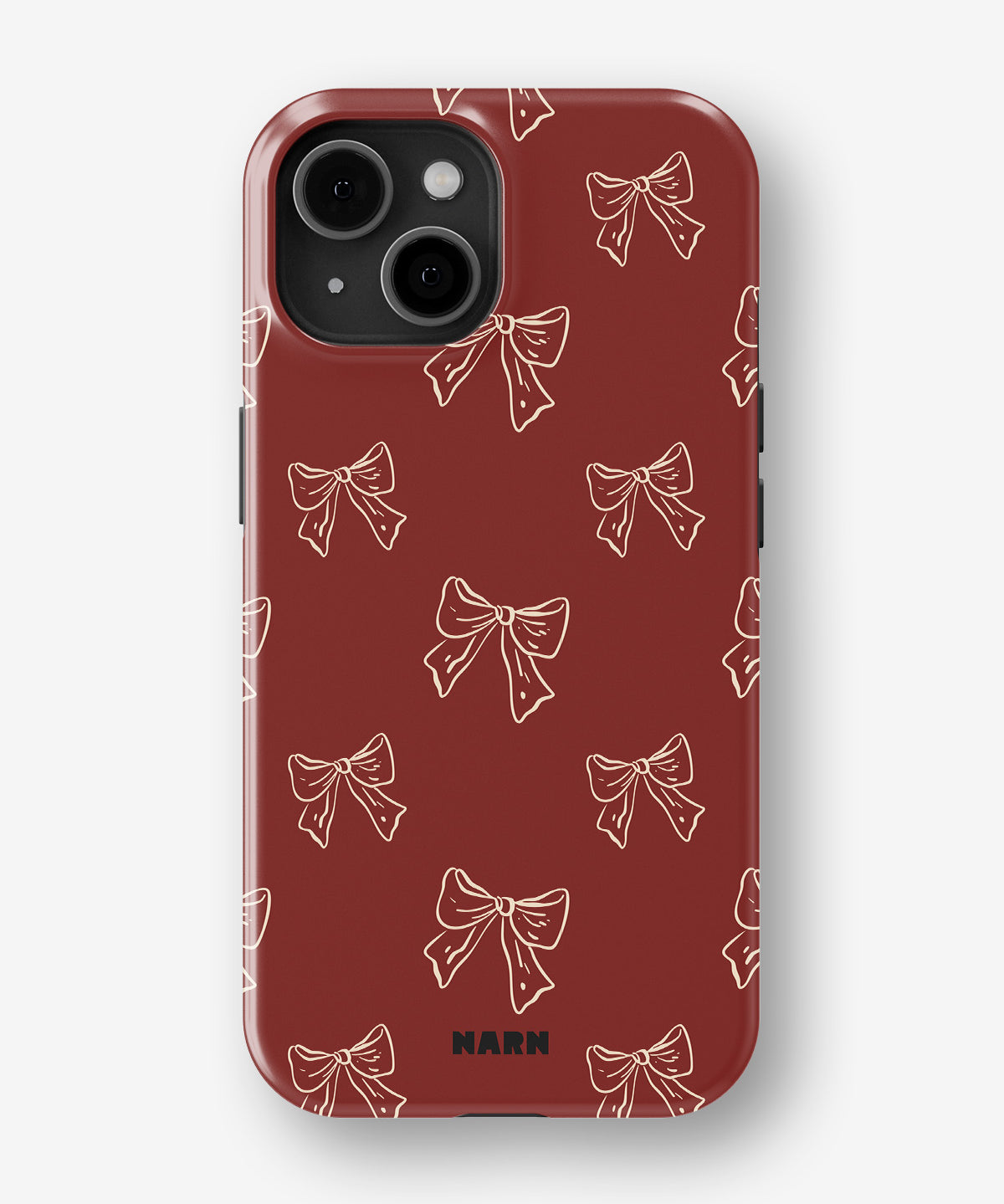 iPhone 15 Tough Case – Cherry Bows - View 1