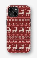 iPhone 15 Tough Case – Reindeer Knit - View 1