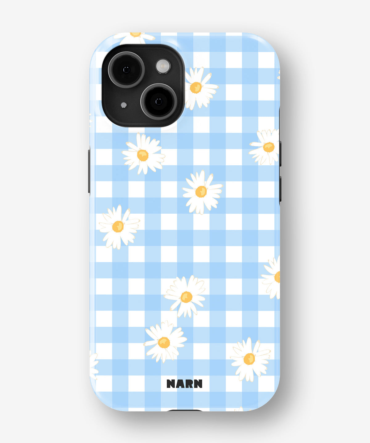 iPhone 15 Tough Case – Blue Daisies - View 1