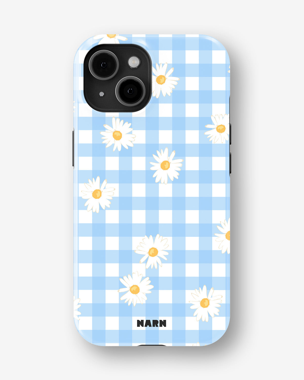 iPhone 15 Tough Case – Blue Daisies - View 1
