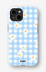iPhone 15 Tough Case – Blue Daisies - View 1