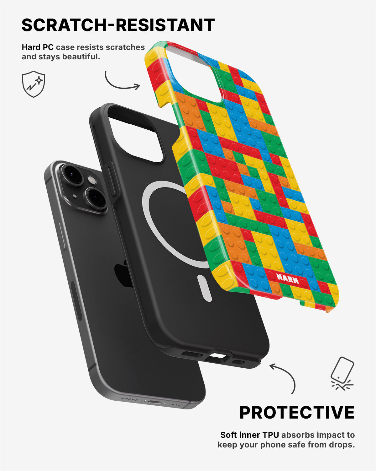 iPhone 15 Tough Case – Building Bricks - View 2