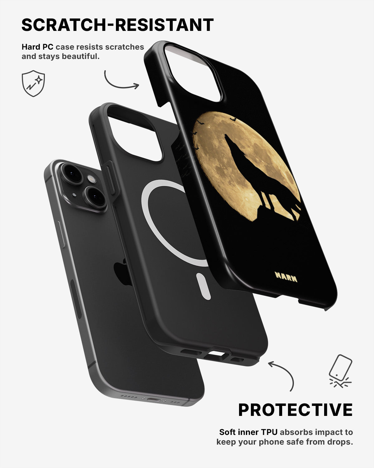 iPhone 15 Tough Case – Wolf - View 2