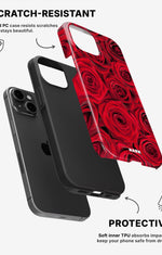 iPhone 15 Tough Case – Red Roses - View 2