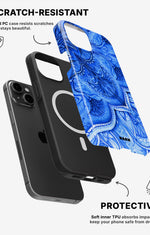 iPhone 15 Tough Case – Blue Vintage - View 2