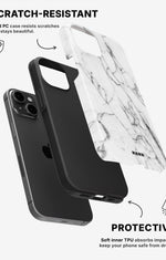 iPhone 15 Tough Case – Milky Marble - View 2